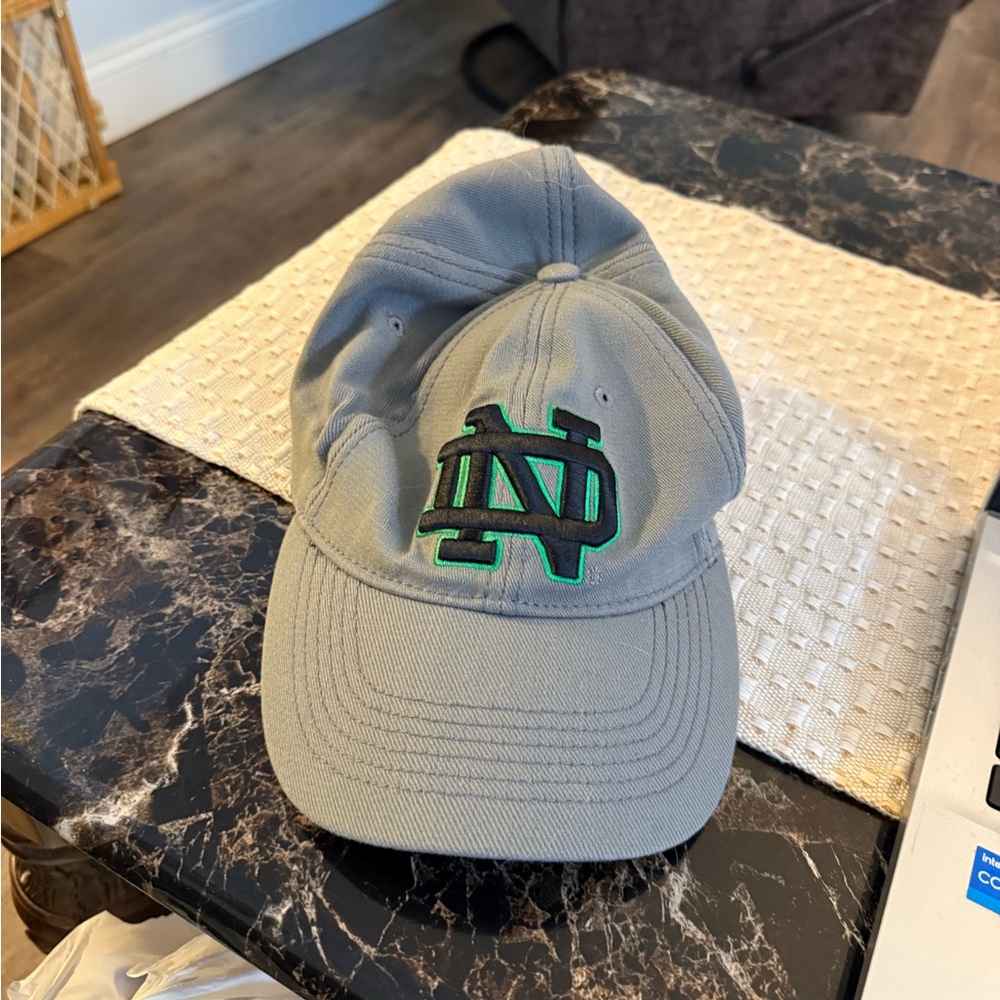 Gray Men’s Cap with Green Logo